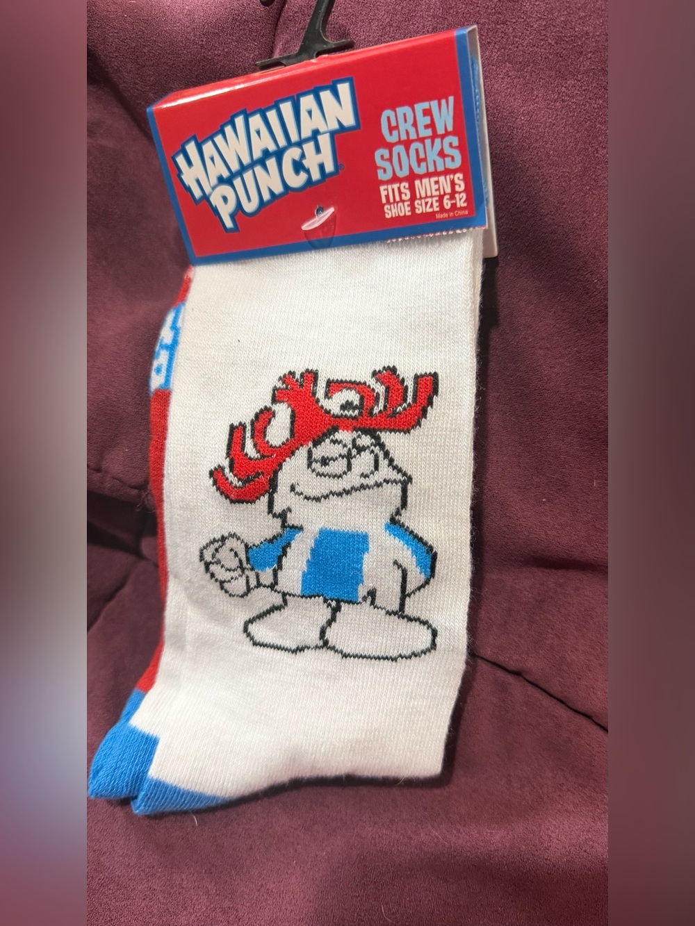 Hawaiian Punch Punchy Crew Socks Men’s Size 6–12 NWT